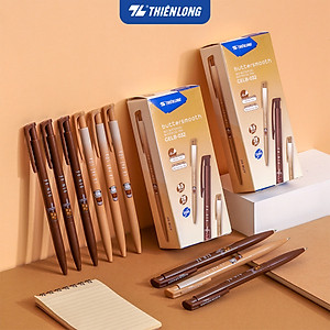 Combo 5/10/20 Bút gel B - Buttersmooth Gel Thiên Long GELB-032 - Premium Tip viết êm, trơn - Mực Xanh - Thân ngẫu nhiên