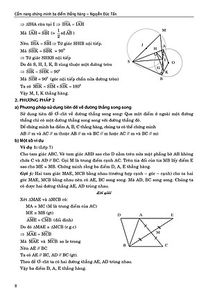 Sách Cẩm Nang Chứng Minh Ba Điểm Thẳng Hàng