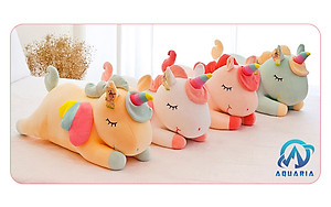 Gấu Bông Kì Lân Unicorn Nằm Siêu Dễ Thương 30cm Quà Tặng Siêu Hot
