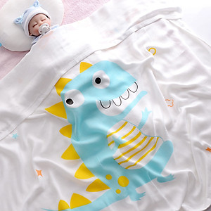 Chăn mền đũi cho bé từ sơ sinh đến tiểu học chất liệu sợi tre thiên nhiên và sợi Cotton, loại siêu mềm mịn, KT: 110x110cm, Bamboo Home - hàng chính hãng BBH01