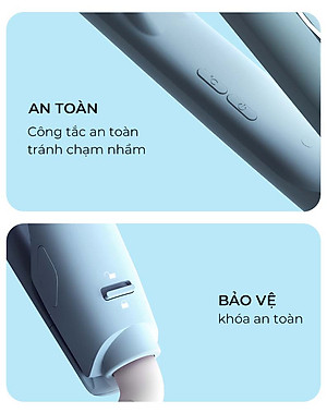 Máy Dập Phồng Chân Tóc BUMAS H8 - Máy Dập Lưỡi Vuông Bấm Phồng Chân Tóc - Phủ Protein Thực Vật - Hạn Chế Hư Tổn Nhiệt - Hàng Chính Hãng