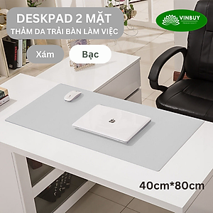 Miếng Lót Chuột Cỡ Lớn, Pad Chuột Cỡ Lớn Bằng Da Cao Cấp 40cmx80cm, Tấm Lót Chuột Thảm Da Trang Trí Bàn Làm Việc VinBuy - Hàng Chính Hãng