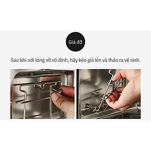 Lò nướng chân không kết hợp chức năng hấp Lock&Lock EJF693GRY Steam Air Fryer Oven (12.5 Lít) - Hàng chính hãng