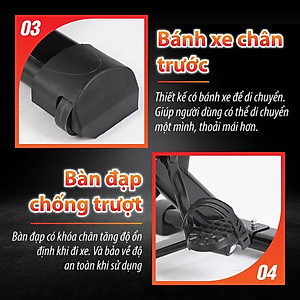 BG Xe đạp tập thể thao đa năng trong nhà Model S500 WHITE SPINING BIKE mới (hàng nhập khẩu)