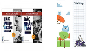 Combo 2 Cuốn Sách Đắc Nhân Tâm + Quẳng Gánh Lo Đi Và Vui Sống ( tặng kèm bookmark TH )