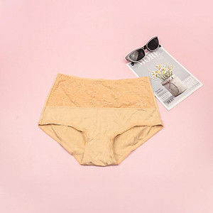 Quần Lót Nữ Cotton LUPERI LU3QL717 Phối Ren Cạp Cao Định Hình Eo Thon Gọn Chất Liệu Mềm Mịn Co Giãn Kháng Khuẩn Khử Mùi
