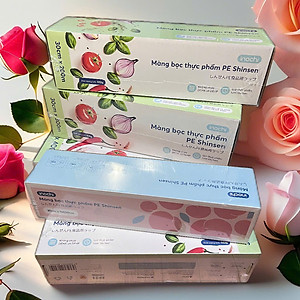 Màng Bọc Thực Phẩm , Đồ Ăn PE Shinsen Đạt Tiêu Chuẩn Tiêu Dùng Nhật Bản Đảm Bảo An Toàn Cho Người Sử Dụng - Chính Hãng inochi ( Tặng kèm khăn lau pakasa)