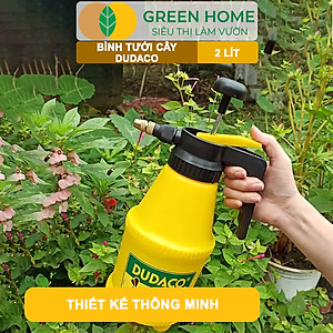 Bình Tưới Cây GreenHome, Dudaco, 2 Lít, Thân Bình Dày, Phun Xa 2 Chế Độ, Bơm Nhẹ Tay, Bình Tưới Cây Phun Sương, Bền, Đẹp