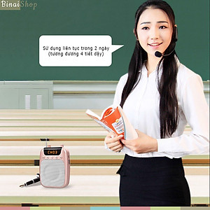 SHIDU SD-S358 BT - Bluetooth, Máy Trợ Giảng 12W, FM, TF Card, Pin 2500mAh- Hàng chính hãng