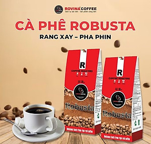 Cà Phê Robusta – Pha Phin – Gói 250gr ( Xay Sẵn) Hương Vị Cân Bằng Mùi Thơm Nhẹ, Vị Êm Thương Hiệu Rovina Coffee