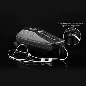 Túi đựng đồ treo khung trước xe đạp vỏ cứng, chất liệu bền, chống thấm nước