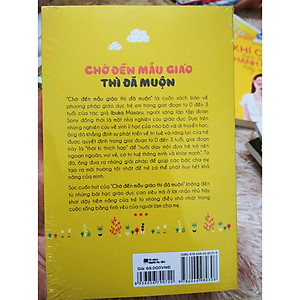 Sách Chờ Đến Mẫu Giáo Thì Đã Muộn