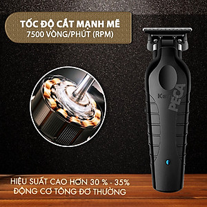 Tông đơ chấn viền Kemei KM-2299 lưỡi cắt mạ carbon cao cấp công suất 5W - Chính hãng