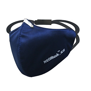 Khẩu trang (Combo 05) - Khẩu trang than hoạt tính NeoMask Neovision VC65 đạt chuẩn N95(Thun Qua Gáy)- Chống bụi siêu mịn PM2.5, lọc khuẩn BFE 95% (Được cấp bởi Nelson Lab), kháng khuẩn, chống giọt bắn, có thể giặt tái sử dụng nhiều lần- Xanh đậm