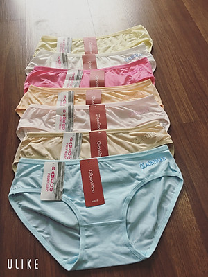 combo 10 chiếc quần lót cotton trơn co dãn tốt fom từ 45-60kg