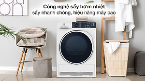 Máy sấy bơm nhiệt LG 9 kg DVHP09W - Hàng chính hãng