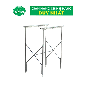 GIÁ PHƠI ĐỒ 2 NHÁNH NGẮN (TẶNG 10 MÓC ÁO KÉP NHỰA CAO CẤP DUY LỢI)
