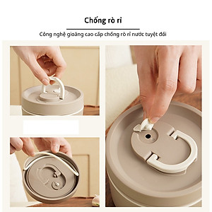 Set 3 Hộp Đựng Cơm Giữ Nhiệt Hộp Đựng Cơm Văn Phòng Chất Liệu Inox 304 Có Kèm Phụ Kiện Thìa Và Đũa