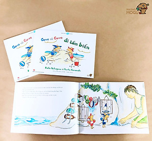 Truyện Ehon bé 3-4-5 tuổi - Gư-ri và Gư-ra đi tắm biển