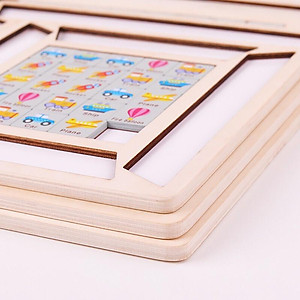 Đồ Chơi Gỗ Xếp Hình Pikachu, Đồ Chơi Thông Minh Rèn Luyện Tư Duy Trí Não Cho Bé