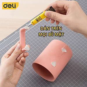Keo Siêu Dính Đa Năng Deli - 7ml/ 20ml - Có Thể Dán Trên Mọi Bề Mặt - Phù Hợp Sửa Chữa, Ghép Nối - 7140 / 7149