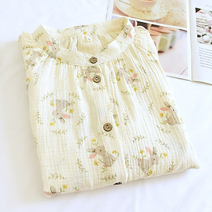 Bộ Đồ Bầu Và Sau Sinh Dài Tay Chất Liệu Xô Muslin Cao Cấp M4 Nhiều Họa Tiết