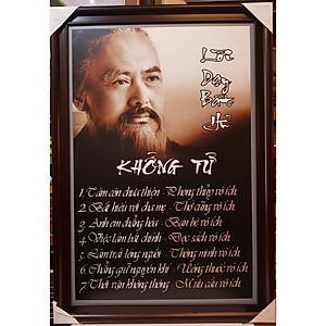 LỜI DẠY BẤT HỦ KHỔNG TỬ -TRANH IN DẦU CAO CẤP