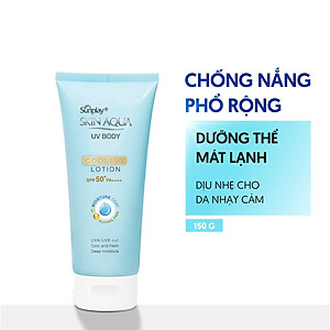 Kem chống nắng body Skin Aqua mát lạnh dùng hàng ngày Sunplay Skin Aqua UV Body Cooling Lotion SPF 50+ PA++++ 150g