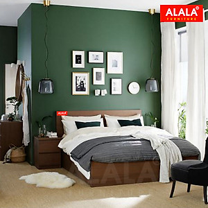 Giường ngủ ALALA38 + 2 hộc kéo / Miễn phí vận chuyển và lắp đặt/ Đổi trả 30 ngày/ Sản phẩm được bảo hành 5 năm từ thương hiệu ALALA/ Chịu lực 700kg