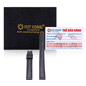 Dây đồng hồ Huy Hoàng da đà điểu size 12, 14 màu đen, nâu đất, vàng, nâu đỏ HT8417-18-19-23