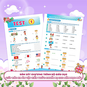 Combo Phiếu Ôn Hè Toán - Tiếng Việt - Tiếng Anh Lớp 4 (3 Cuốn)