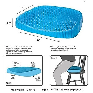 Đệm lót ghế ngồi văn phòng, ô tô xe hơi, xe máy dạng gel 3D silicon chống đau mỏi ê mông - Nệm ngồi mùa hè 2 mặt cực mát, thông thoáng chống nóng bí