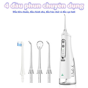 Máy Tăm Nước Cầm Tay Nikio NK-M209 - Dung Tích Lớn 360ml, Hàng Chính Hãng 