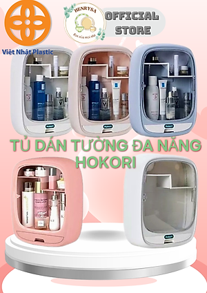 TỦ DÁN TƯỜNG ĐA NĂNG HOKORI - Tủ Mỹ Phẩm Treo Tường nhựa Việt Nhật