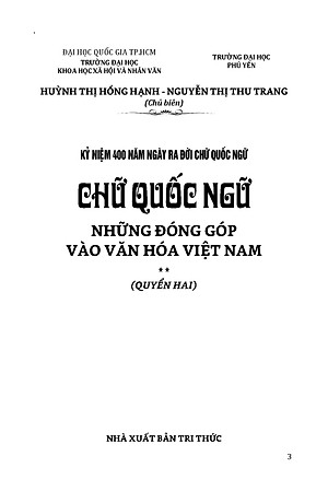 Bộ sách Kỷ Niệm 410 Năm Ngày Ra Đời Chữ Quốc Ngữ 2 Quyển/Bộ