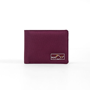 Ví da nam nữ dáng ngang NATOLI gập đôi đựng thẻ cầm tay cao cấp BST Simple Horizontal Wallet V4