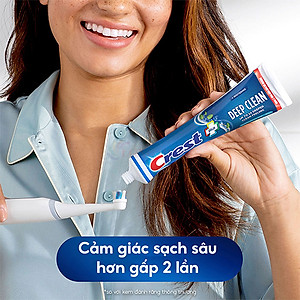 Combo kem đánh răng Crest Plus Deep Clean (153g x 2) - Hàng chính hãng