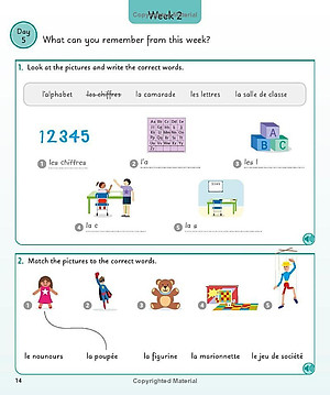 French For Everyone Junior 5 Words A Day: Learn And Practise 1,000 French Words