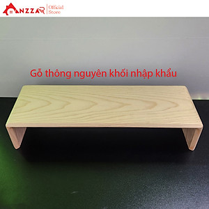 Kệ Màn Hình Máy Tính Monitor Sơn Phủ Bóng Kệ Gỗ Kê Màn Hình Uốn Cong Độc Đáo Sang Trọng Anzzar-06