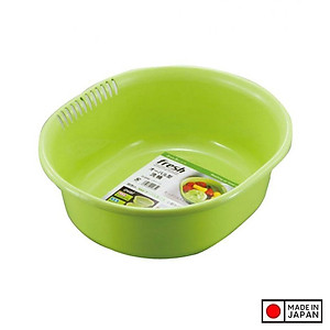 Chậu lót Oval Sanada Seiko 5.3L có tay cầm và lỗ thoát nước tiện dụng - Hàng nội địa Nhật Bản.