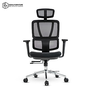 Ghế công thái học Nghia furniture LUMBAR - Ghế xoay văn phòng làm việc nhiều tính năng khủng