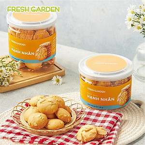 Bánh Quy Hạnh Nhân Ăn Vặt FRESH GARDEN Dinh Dưỡng Vượt Trội Thơm Ngon Tốt Cho Sức Khỏe Hộp 110g