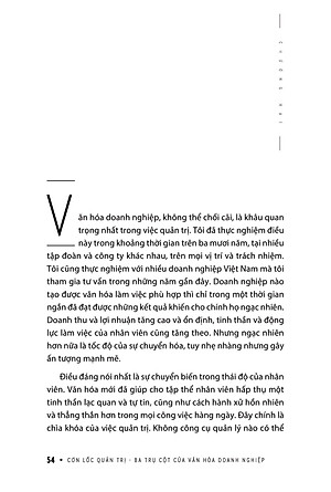 Cơn Lốc Quản Trị - Ba Trụ Cột Của Văn Hóa Doanh Nghiệp