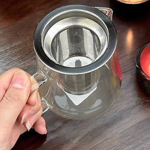 Ấm pha trà thủy tinh chịu nhiệt kèm lõi lọc Inox Echo Japan 650ml