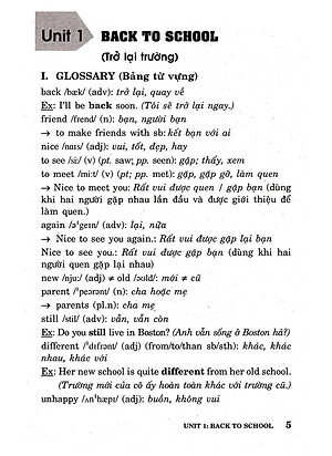 Sổ Tay Tiếng Anh - Lớp 7
