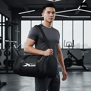Túi Thể Thao Xbags XB 6001 - Túi Trống Tập Gym Đựng Đồ Đa Năng, Có Ngăn Để Giày Riêng, Vải Chống Nước Cao Cấp