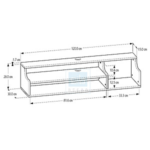 Kệ Gỗ Trang Trí Tivi Treo Tường 3 Tầng Với Thiết Kế Nhỏ Gọn, Đa Năng SIB Decor TV79