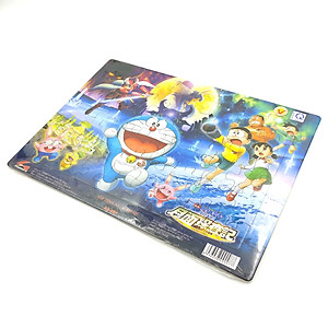 Tranh xếp hình Tia Sáng Nôbita - Thám hiểm mặt trăng (48 Mảnh Ghép) - Tặng kèm câu đố mặt sau cho bé