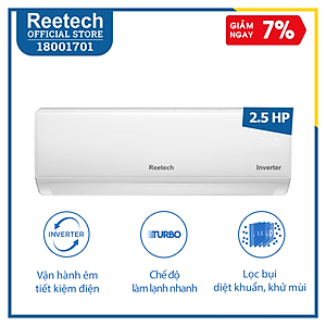 Máy lạnh Reetech Inverter 2.5HP RTV24-TC-BI/RCV24-TC-BI - Hàng chính hãng (chỉ giao HCM, HN và một số tỉnh)