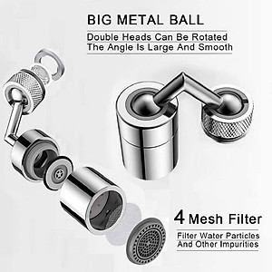 Vòi Nước Bồn Rửa Chén, Vòi Nước Xoay 720 Độ, Vòi Nước Tăng Áp Bồn Rửa Bát